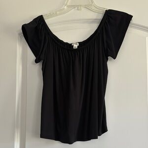 Women's Black Off-Shoulder Top
